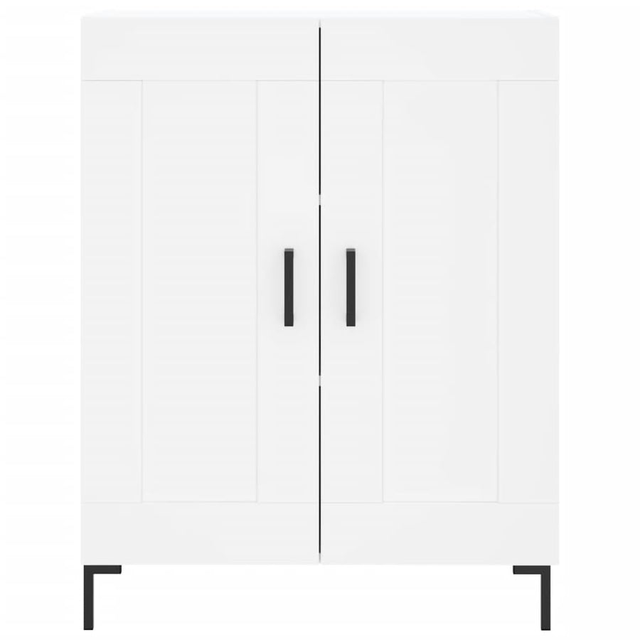Hoge Kast 69,5X34X180 Cm Bewerkt Hout Wit