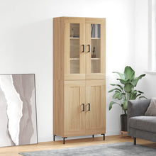 Hoge Kast 69,5X34X180 Cm Bewerkt Hout Kleurig Sonoma eiken