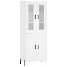 Hoge Kast 69,5X34X180 Cm Bewerkt Hout Wit
