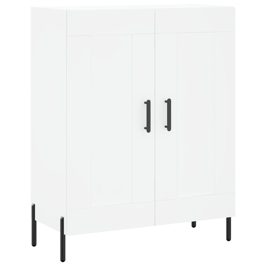 Hoge Kast 69,5X34X180 Cm Bewerkt Hout Wit