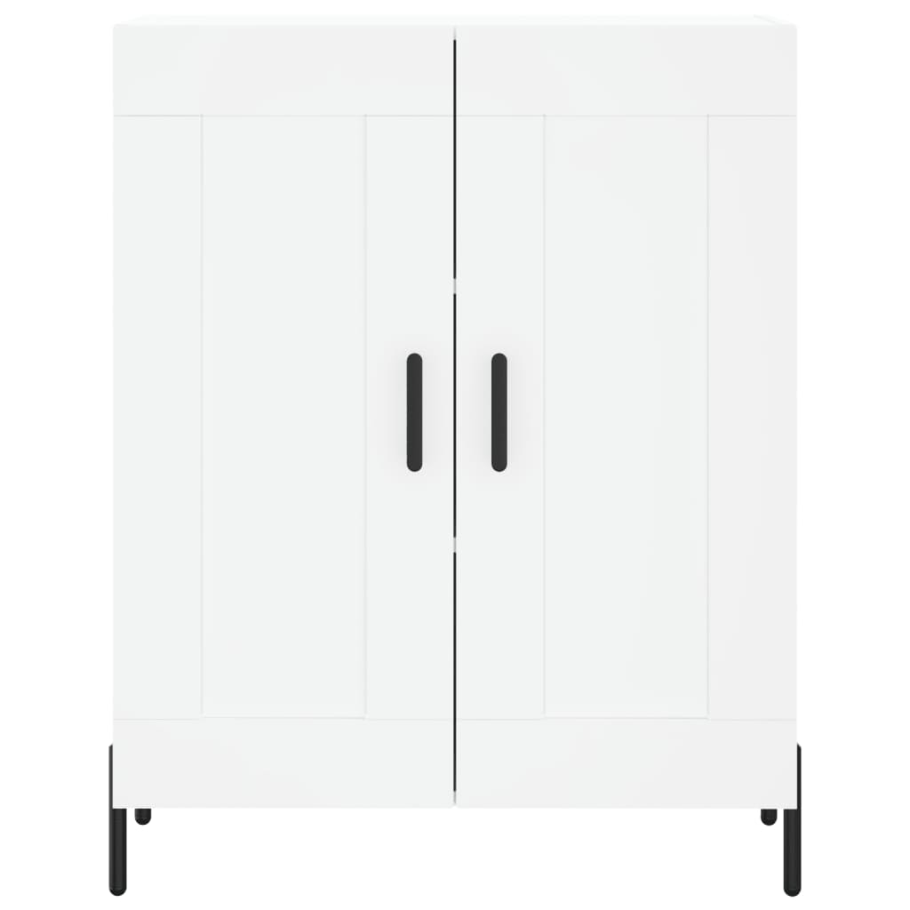 Hoge Kast 69,5X34X180 Cm Bewerkt Hout Wit