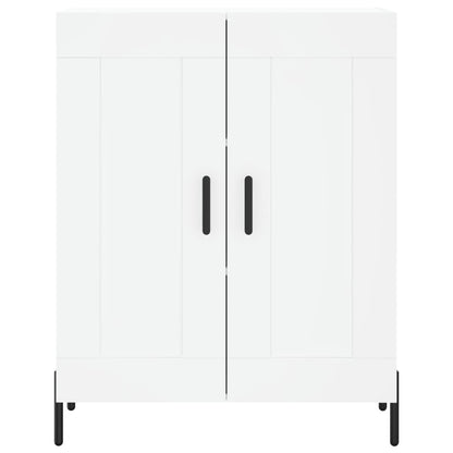 Hoge Kast 69,5X34X180 Cm Bewerkt Hout Wit
