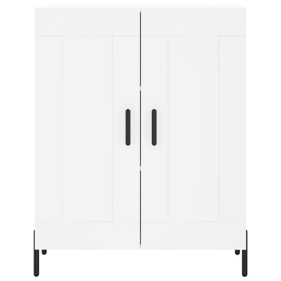 Hoge Kast 69,5X34X180 Cm Bewerkt Hout Wit