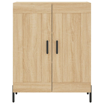 Hoge Kast 69,5X34X180 Cm Bewerkt Hout Kleurig Sonoma eiken