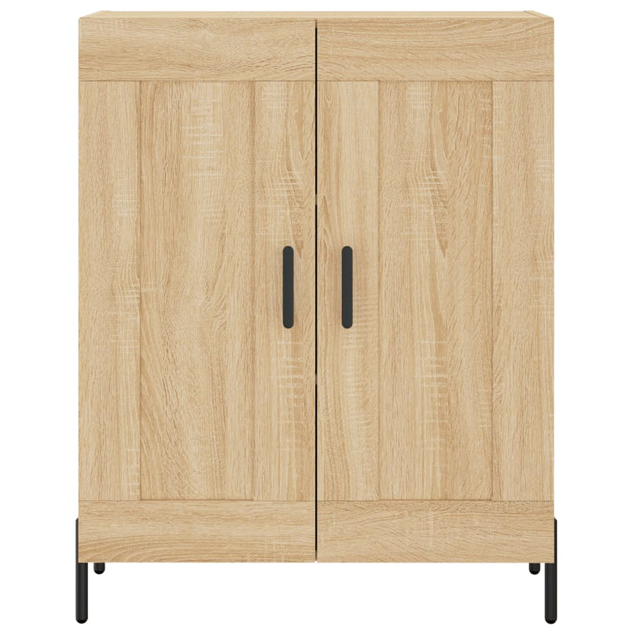 Hoge Kast 69,5X34X180 Cm Bewerkt Hout Kleurig Sonoma eiken