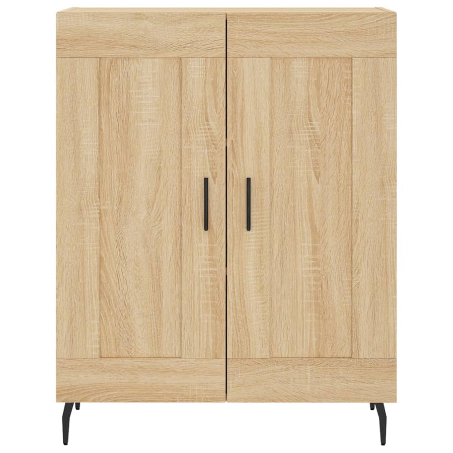 Hoge kast 69,5x34x180 cm bewerkt hout sonoma eikenkleurig