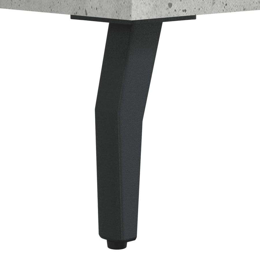 Hoge Kast 69,5X34X180 Cm Bewerkt Hout Betongrijs