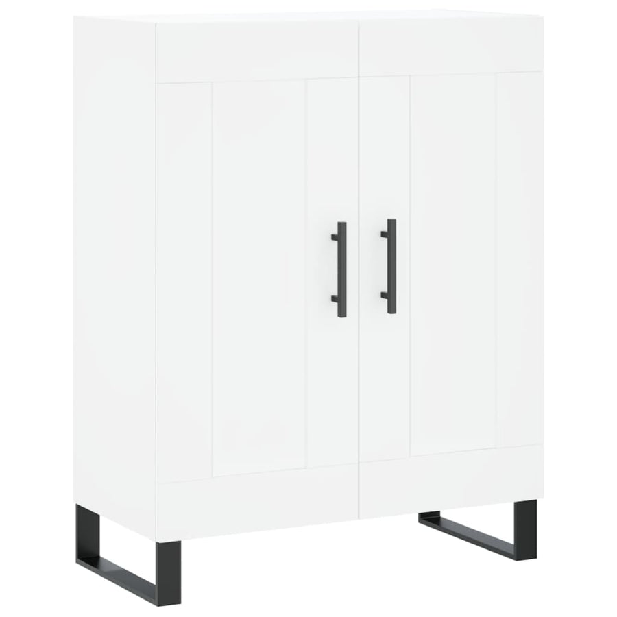 Hoge Kast 69,5X34X180 Cm Bewerkt Hout Wit