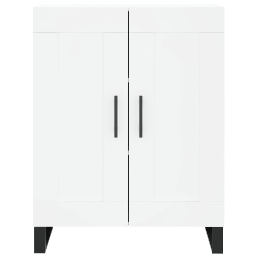 Hoge Kast 69,5X34X180 Cm Bewerkt Hout Wit