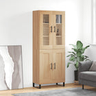 Hoge kast 69,5x34x80 cm bewerkt hout sonoma eiken