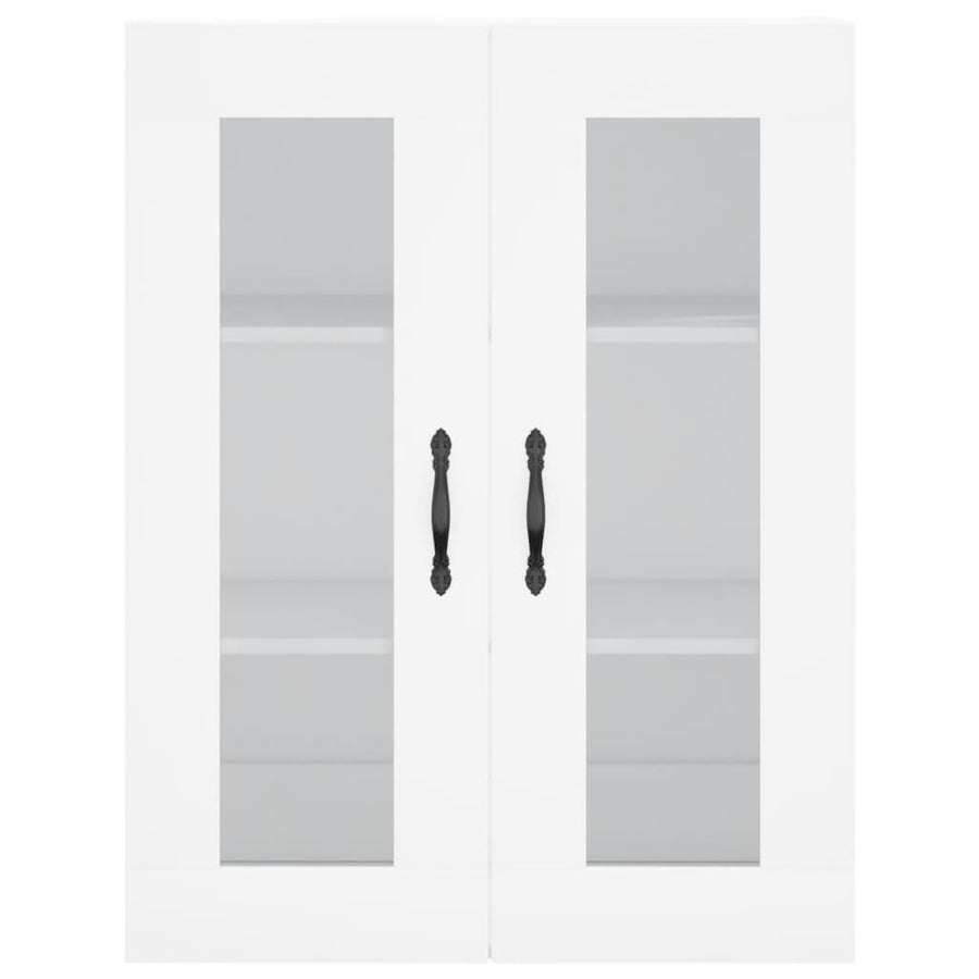 Hoge Kast 69,5X34X180 Cm Bewerkt Hout Wit
