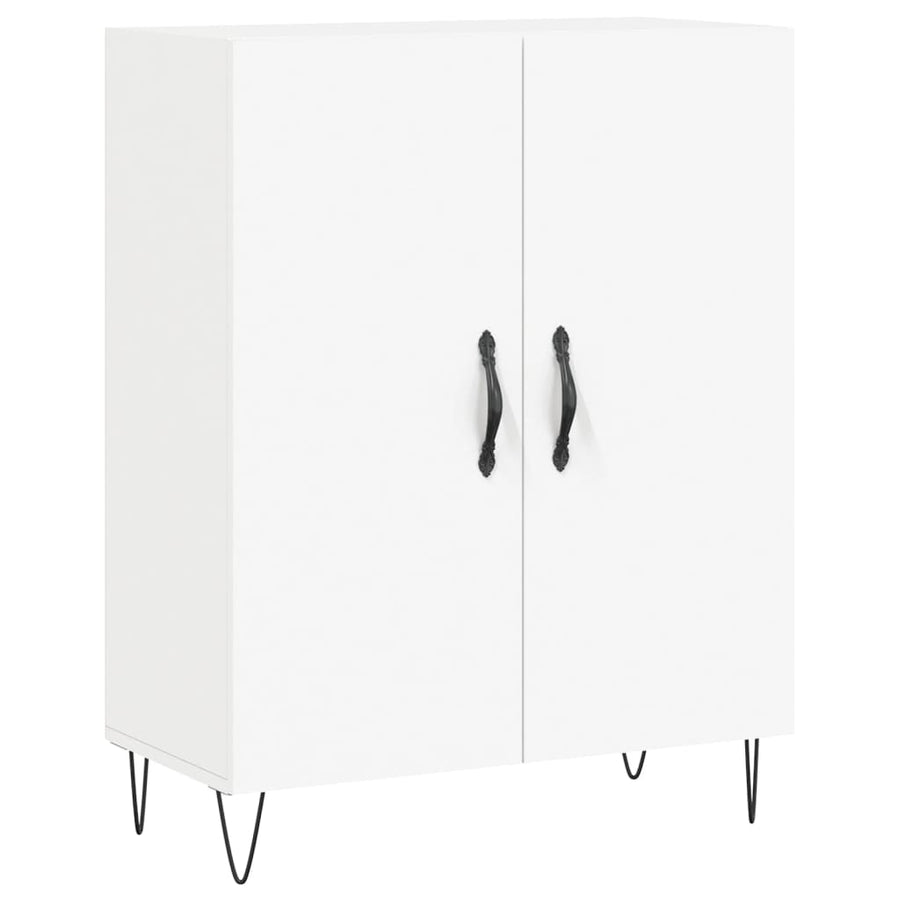 Hoge Kast 69,5X34X180 Cm Bewerkt Hout Wit