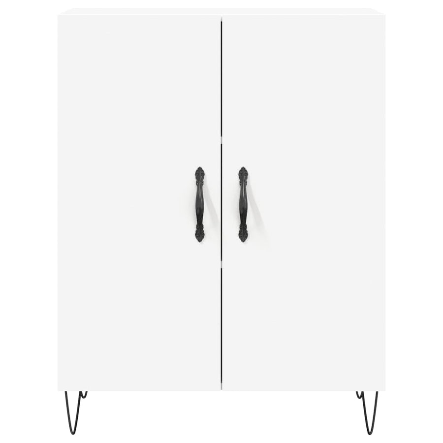 Hoge Kast 69,5X34X180 Cm Bewerkt Hout Wit