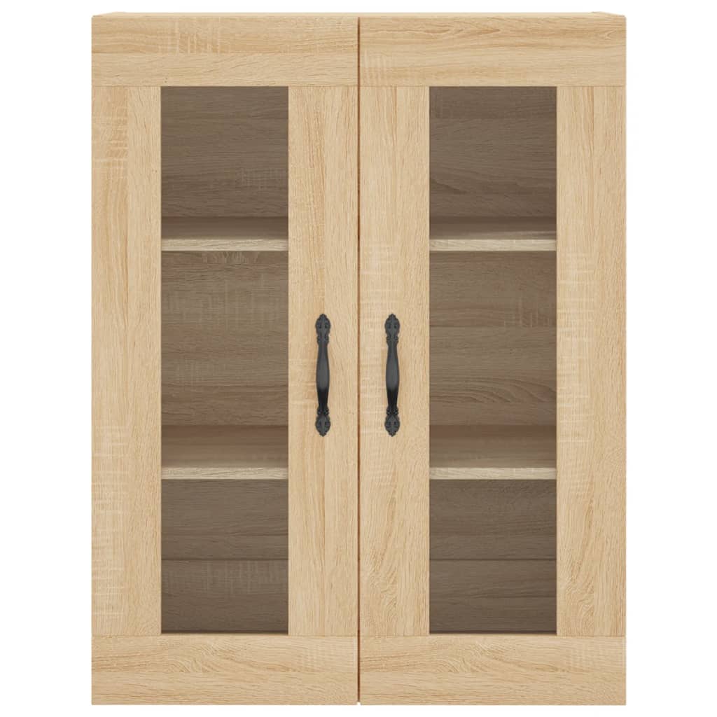 Hoge Kast 69,5X34X180 Cm Bewerkt Hout Kleurig Sonoma eiken