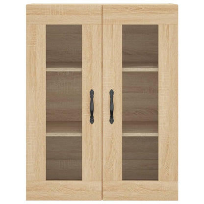 Hoge Kast 69,5X34X180 Cm Bewerkt Hout Kleurig Sonoma eiken