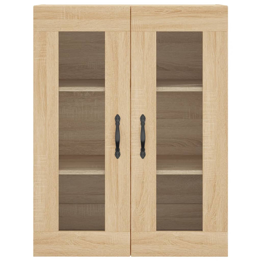 Hoge Kast 69,5X34X180 Cm Bewerkt Hout Kleurig Sonoma eiken