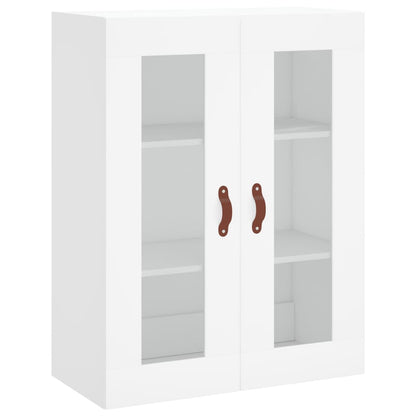 Hoge kast 69,5x34x180 cm bewerkt hout wit