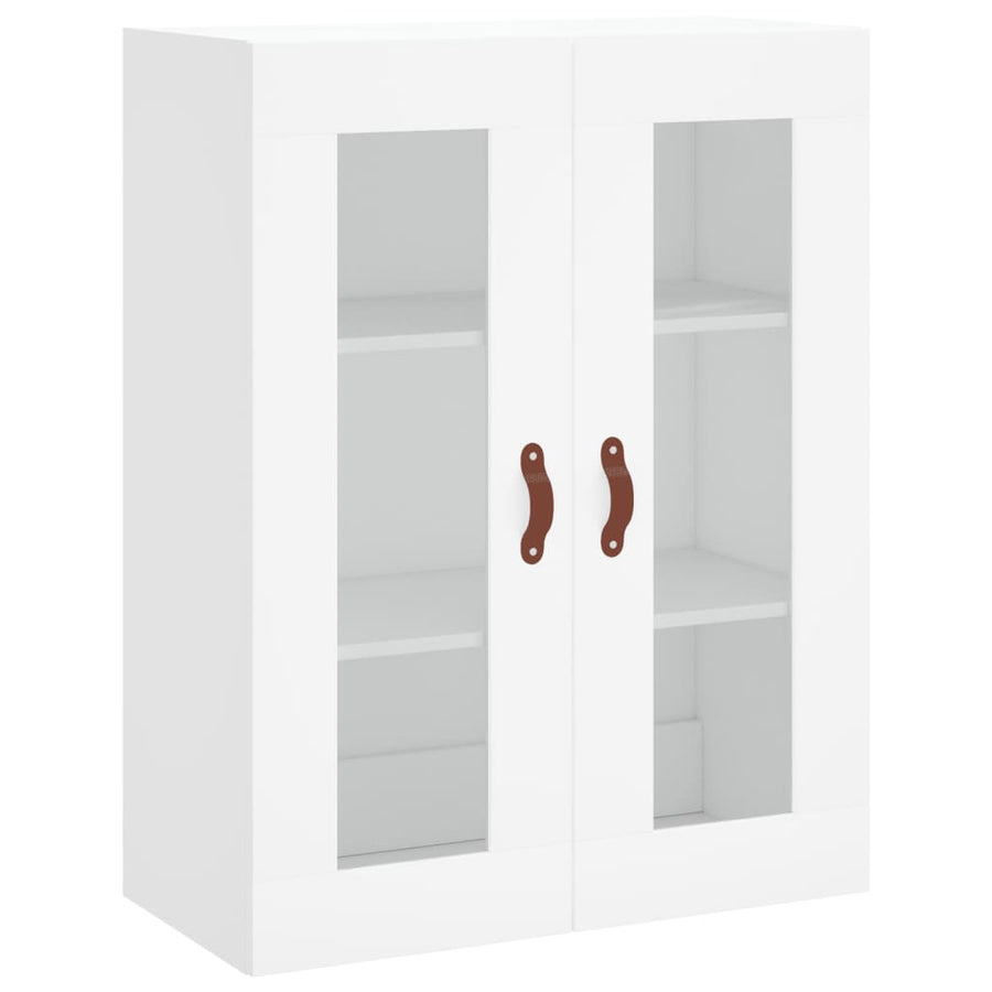 Hoge kast 69,5x34x180 cm bewerkt hout wit