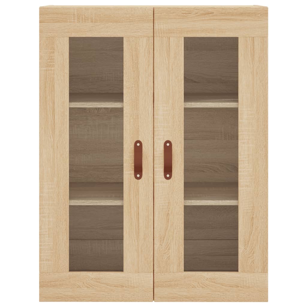 Hoge kast 69,5x34x180 cm bewerkt hout sonoma eikenkleurig