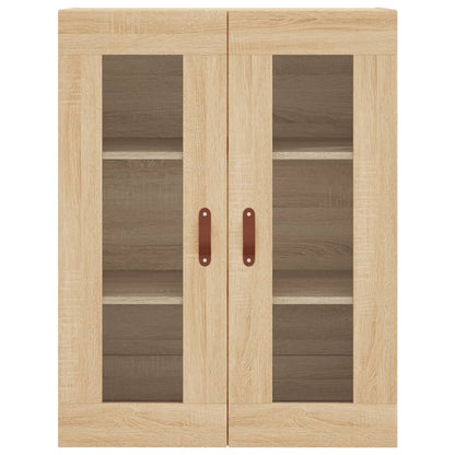Hoge kast 69,5x34x180 cm bewerkt hout sonoma eikenkleurig