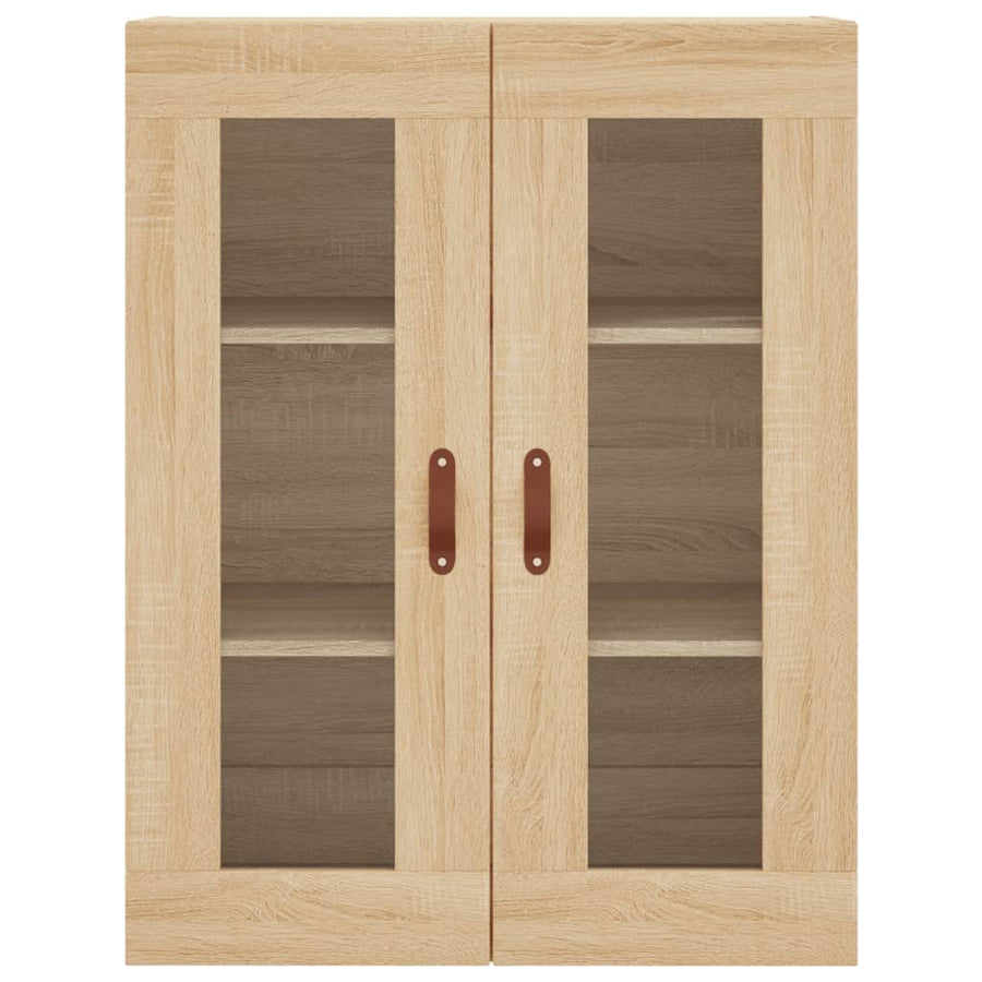 Hoge kast 69,5x34x180 cm bewerkt hout sonoma eikenkleurig