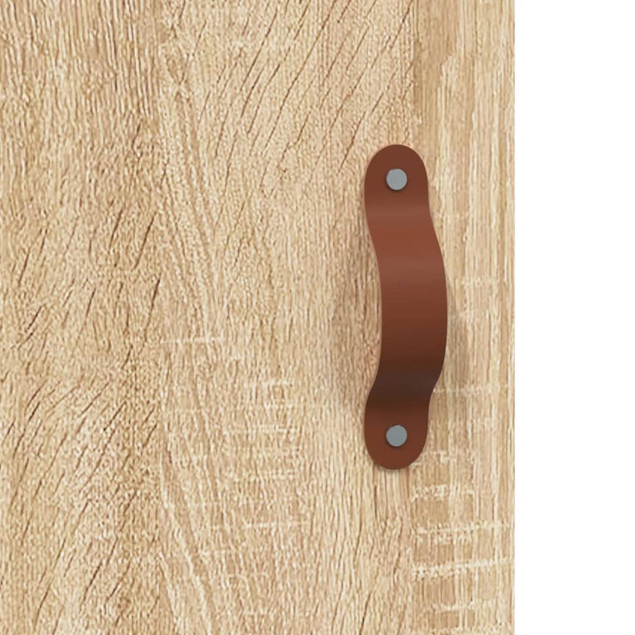 Hoge kast 69,5x34x180 cm bewerkt hout sonoma eikenkleurig