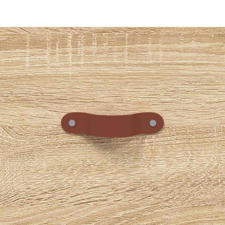 Hoge kast 69,5x34x180 cm bewerkt hout sonoma eikenkleurig