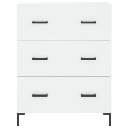 Hoge Kast 69,5X34X180 Cm Bewerkt Hout Wit
