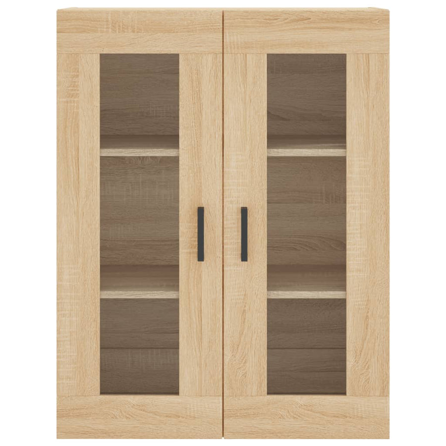 Hoge Kast 69,5X34X180 Cm Bewerkt Hout Sonoma Eikenkleurig