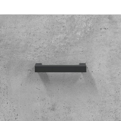 Hoge Kast 69,5X34X180 Cm Bewerkt Hout Betongrijs