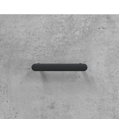Hoge Kast 69,5X34X180 Cm Bewerkt Hout Betongrijs