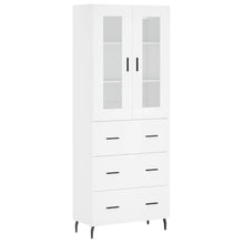Hoge Kast 69,5X34X180 Cm Bewerkt Hout Wit