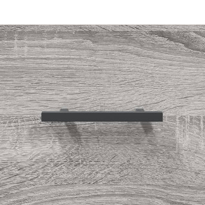 Hoge Kast 69,5X34X180 Cm Bewerkt Hout Eikenkleurig Grijs sonoma