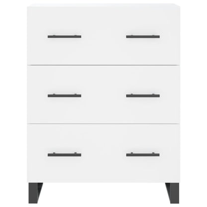 Hoge Kast 69,5X34X180 Cm Bewerkt Hout Wit