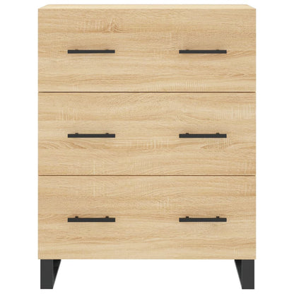 Hoge kast 69,5x34x180 cm bewerkt hout sonoma eikenkleurig