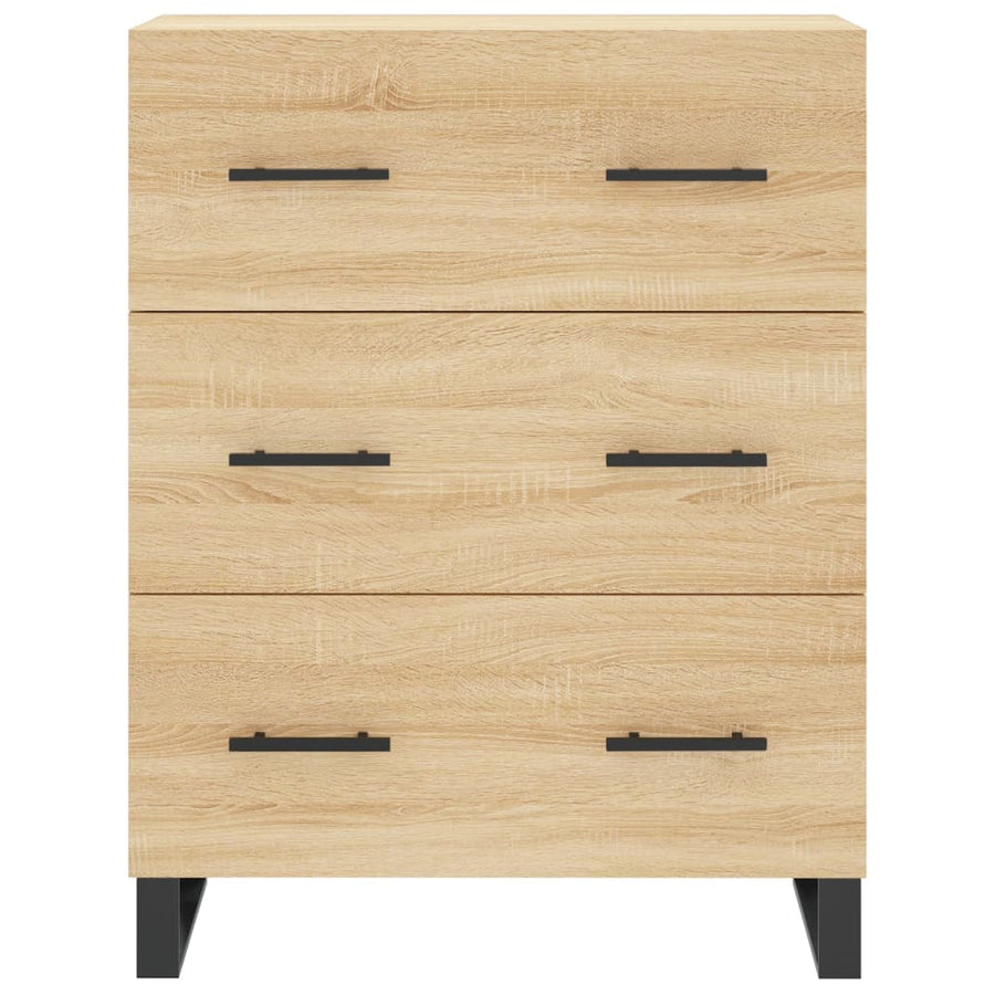 Hoge kast 69,5x34x180 cm bewerkt hout sonoma eikenkleurig