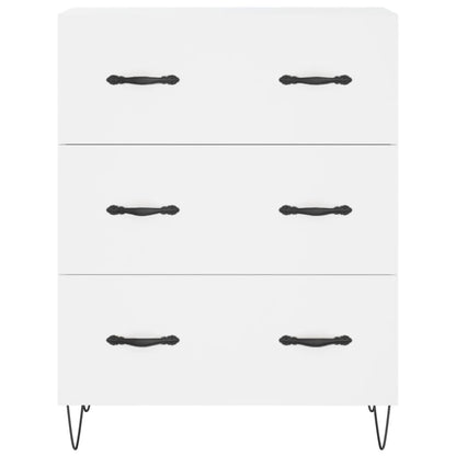 Hoge Kast 69,5X34X180 Cm Bewerkt Hout Wit