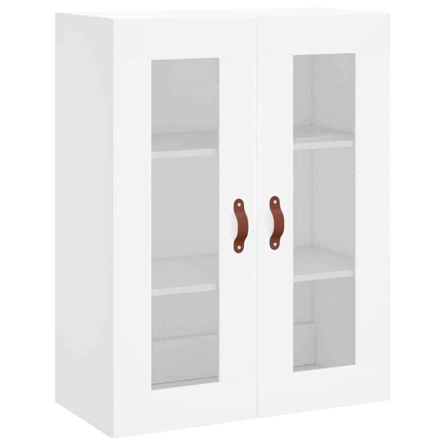 Hoge Kast 69,5X34X180 Cm Bewerkt Hout Wit