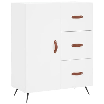 Hoge Kast 69,5X34X180 Cm Bewerkt Hout Wit