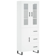Hoge Kast 69,5X34X180 Cm Bewerkt Hout Wit