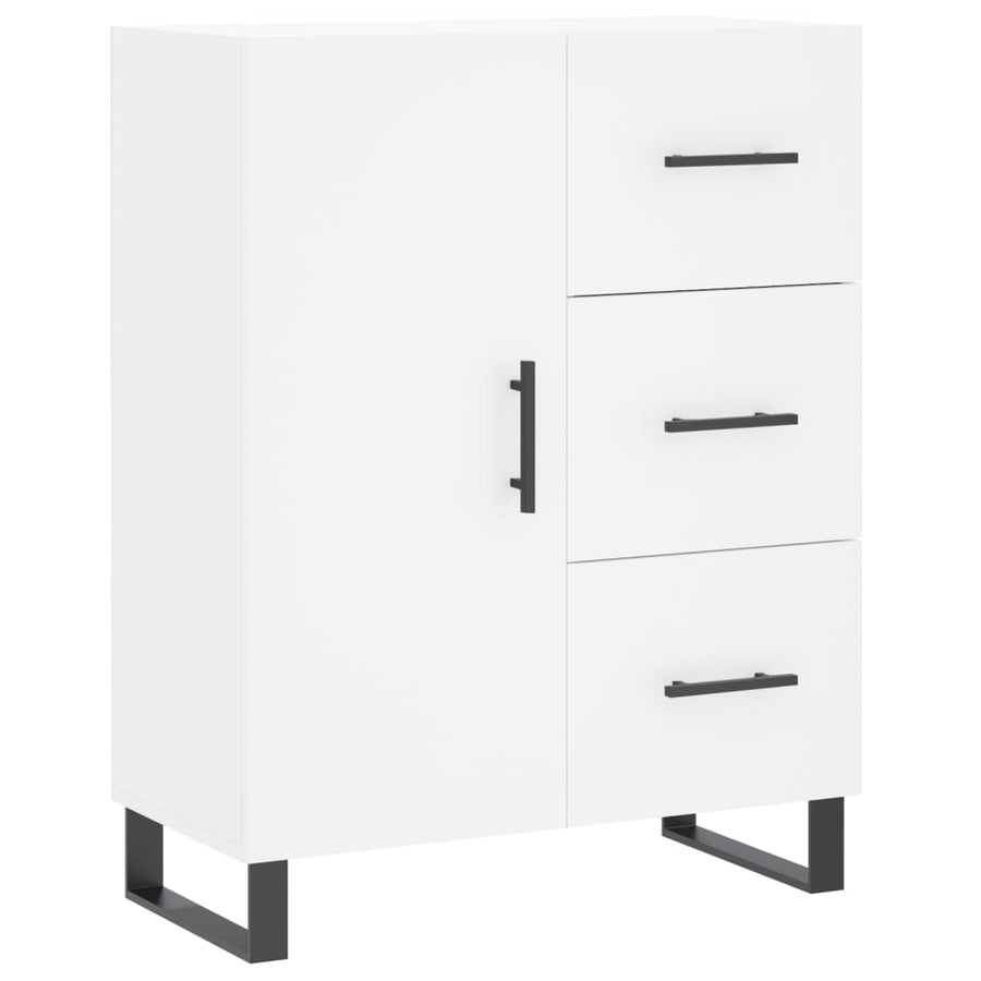 Hoge Kast 69,5X34X180 Cm Bewerkt Hout Wit