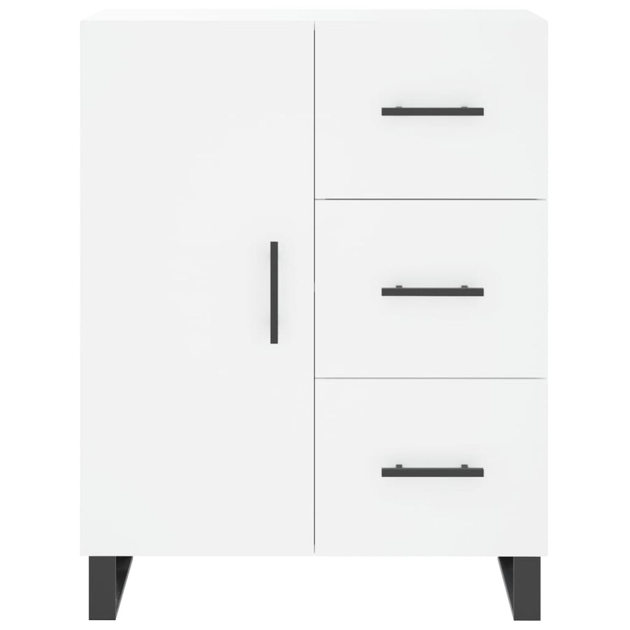 Hoge Kast 69,5X34X180 Cm Bewerkt Hout Wit