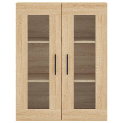 Hoge Kast 69,5X34X180 Cm Bewerkt Hout Kleurig Sonoma eiken