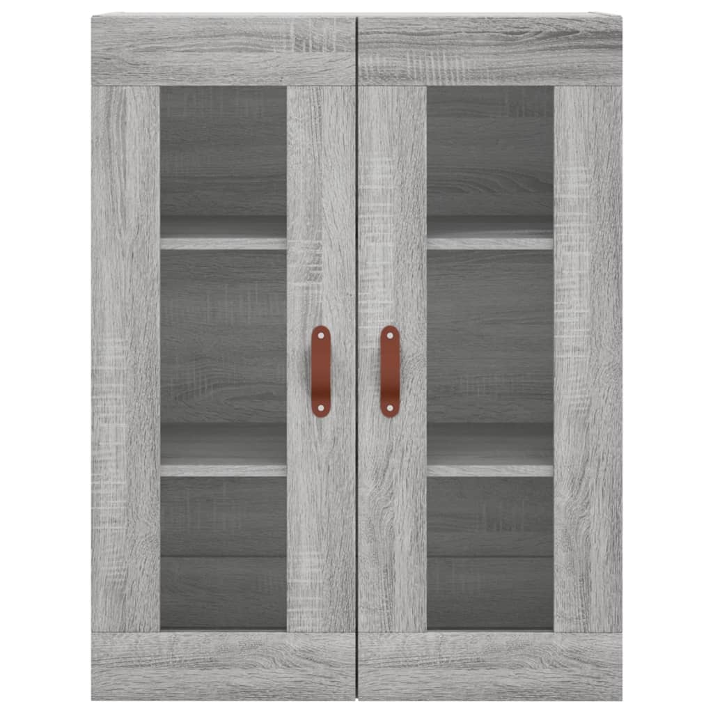 Hoge Kast 69,5X34X180 Cm Bewerkt Hout Grijs Sonoma Eikenkleurig