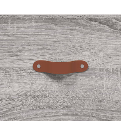 Hoge Kast 69,5X34X180 Cm Bewerkt Hout Grijs Sonoma Eikenkleurig