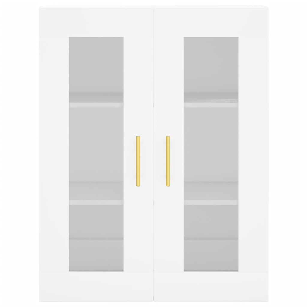 Hoge Kast 69,5X34X180 Cm Bewerkt Hout Wit