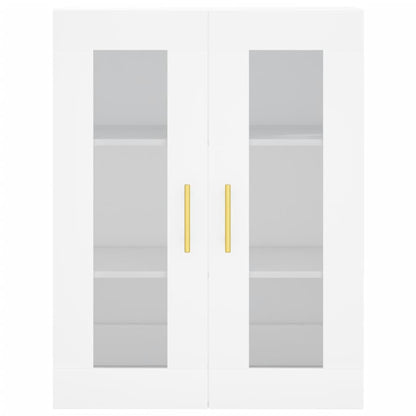 Hoge Kast 69,5X34X180 Cm Bewerkt Hout Wit