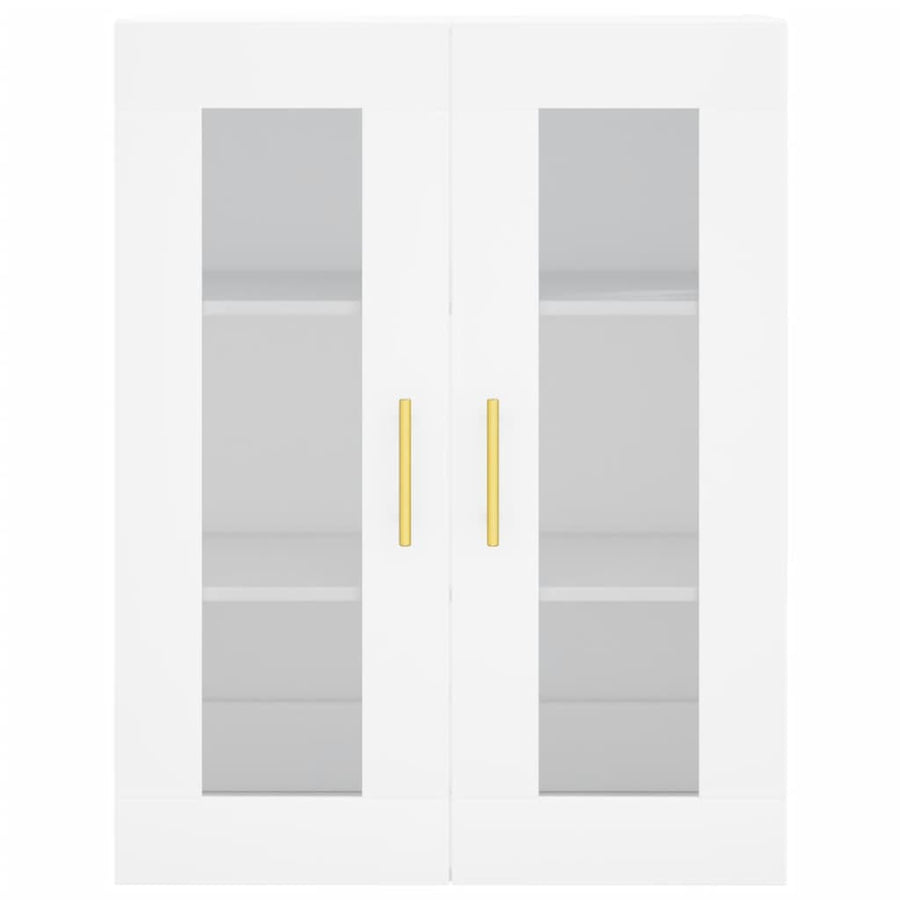 Hoge Kast 69,5X34X180 Cm Bewerkt Hout Wit