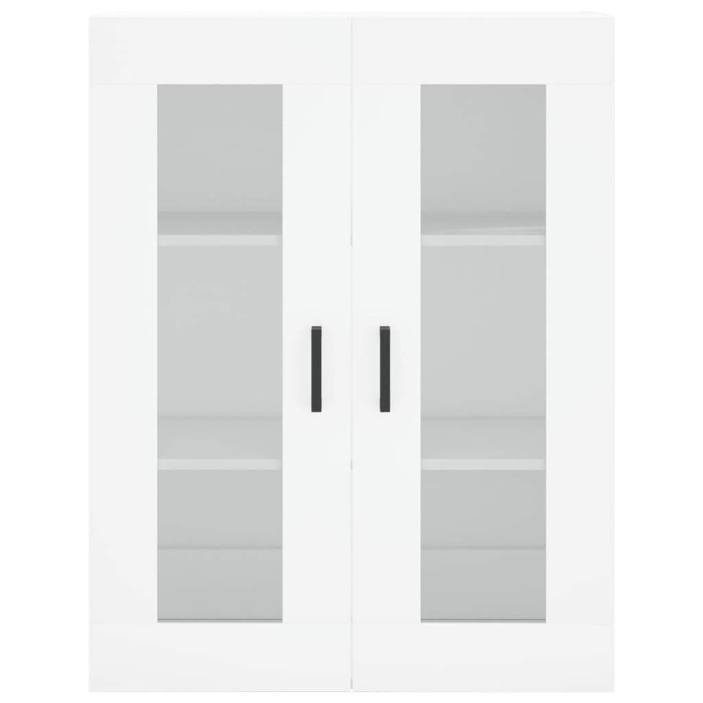 Hoge Kast 69,5X34X180 Cm Bewerkt Hout Wit