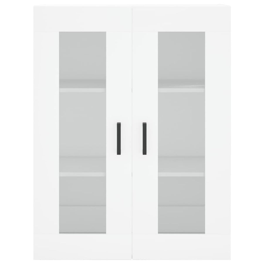 Hoge Kast 69,5X34X180 Cm Bewerkt Hout Wit